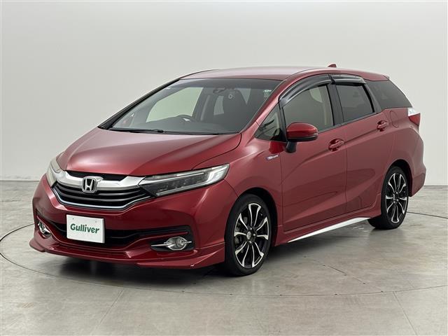 シャトル ハイブリッドX 社外エアロ 社外ナビ/フルセグTV バックカメラ ビルトインETC 前後ドライブレコーダー クルーズコントロール シティブレーキアクティブシステム パドルシフト ハーフレザーシート 無限17インチAW(19枚目)