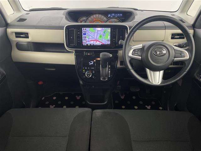 ムーヴキャンバス Ｇブラックアクセントリミテッド　ＳＡＩＩＩ　純正ナビ／フルセグＴＶ　パノラマモニター　ＥＴＣ　ナビ連動前方ドライブレコーダー　コーナーセンサー　衝突軽減ブレーキ　アイドリングストップ　両側電動スライドドア　プッシュスタート　スペアキー　ＬＥＤ（2枚目）