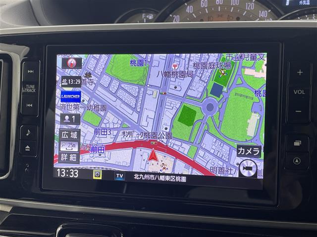 ムーヴキャンバス Ｇブラックアクセントリミテッド　ＳＡＩＩＩ　純正ナビ／フルセグＴＶ　パノラマモニター　ＥＴＣ　ナビ連動前方ドライブレコーダー　コーナーセンサー　衝突軽減ブレーキ　アイドリングストップ　両側電動スライドドア　プッシュスタート　スペアキー　ＬＥＤ（3枚目）