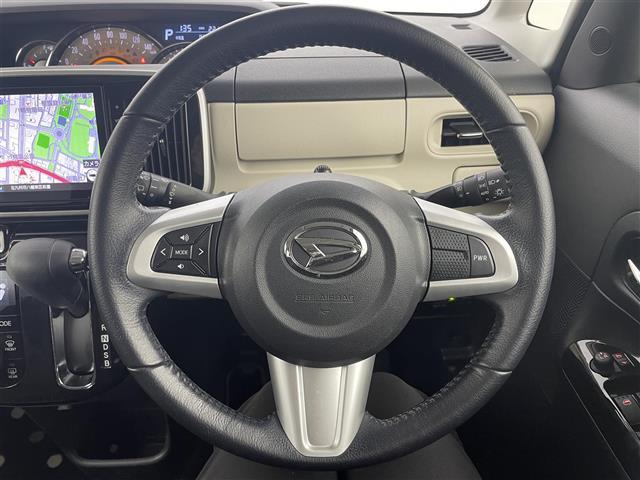 ムーヴキャンバス Ｇブラックアクセントリミテッド　ＳＡＩＩＩ　純正ナビ／フルセグＴＶ　パノラマモニター　ＥＴＣ　ナビ連動前方ドライブレコーダー　コーナーセンサー　衝突軽減ブレーキ　アイドリングストップ　両側電動スライドドア　プッシュスタート　スペアキー　ＬＥＤ（24枚目）