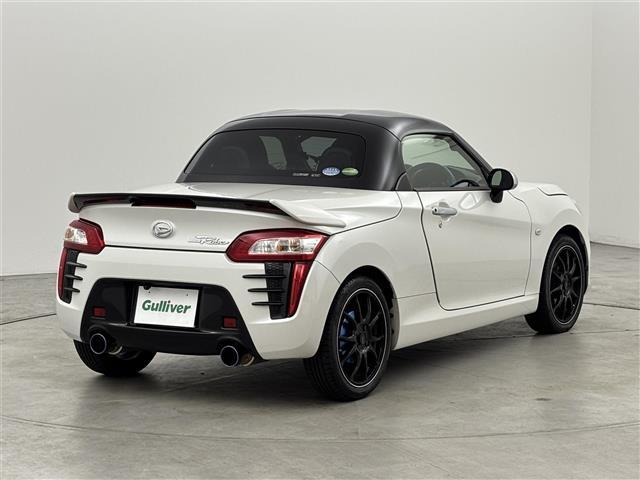 コペン ローブ 社外ディスプレイオーディオ バックカメラ カーボンリアウィング ロッソモデロツインマフラー デジタルルームミラー ETC 前後ドラレコ アイドリングストップ シートヒーター 社外16インチAW LED(38枚目)