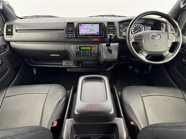 ハイエースバン スーパーGL ダーク プライムII 社外ナビ/フルセグTV 全方位カメラ ETC 衝突軽減ブレーキ レーンキープ アクセル踏み間違い防止 コーナーセンサー プッシュスタート 電動格納式ドアミラー 両側イージークローザードア LEDライト(2枚目)