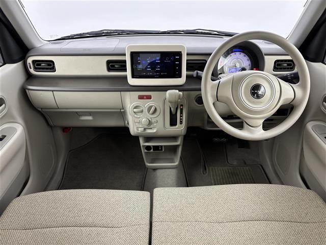 アルトラパン Ｇ　社外ナビ／フルセグＴＶ／ＢＴ　バックカメラ　ＥＴＣ　前後ドラレコ　デュアルセンサーブレーキサポート　レーンキープ　コーナーセンサー　横滑り防止　アイドリング　アクセル踏み間違い　シートヒーター（3枚目）