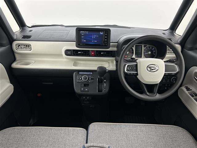 ムーヴキャンバス ストライプスＧ　社外７型ナビ（ＢＴ　フルセグ）　全方位カメラ　両側パワースライドドア　衝突被害軽減ブレーキ　コーナーセンサー　クルーズコントロール　オートライト　ＬＥＤヘッドライト　シートヒーター　オートホールド（2枚目）