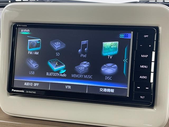 アルトラパン Ｓ　社外ナビ／フルセグＴＶ　ＥＴＣ　前方ドライブレコーダー　衝突軽減ブレーキ　横滑り防止装置　アイドリングストップ　シートヒーター　プッシュスタート／スマートキー　電動格納式ドアミラー　純正フロアマット（4枚目）