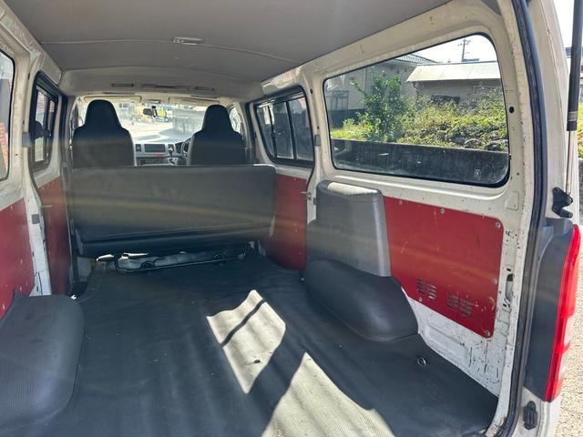 ハイエースバン 　■５ドア■ＥＴＣ■助手席エアバッグ■２０万キロＴベルト交換■最大積載量１２５０ｋｇ■リアヒータークーラー■パワーウィンドウ■シートカバー（11枚目）