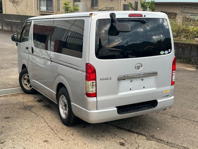 ハイエースバン ロングＤＸ　ＧＬパッケージ　■５ドア■ディーゼルターボ■４型■社外ＡＷ■パワーウィンドウ■キーレス■助手席エアバッグ■ＡＣ１００Ｖ■ドラレコ■Ｔベルト交換歴有■スペアタイヤ（7枚目）