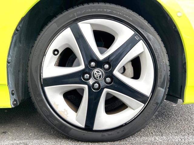 プリウス Aプレミアム ツーリングセレクション 衝突軽減装置 禁煙車 純正9型ナビ レザーシート 純正アルミホイール レーダークルーズ ETC Bluetooth フルセグ ドラレコ スマートキー パワーシート LEDヘッドライト クルコン(25枚目)