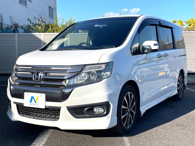 ステップワゴンスパーダ Z クールスピリット 両側電動スライドドア 禁煙車 純正ナビ バックカメラ ETC フルセグ ハーフレザーシート HIDヘッドライト クルーズコントロール 革巻きステアリング ステアリングスイッチ 純正17インチアルミ(24枚目)