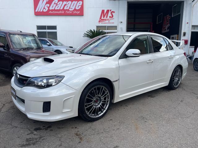 インプレッサ WRX STi フジツボA-Rマフラー/タン革シート/シートヒーター/STI BBS アルミホイール/SIドライブ/フルセグTVナビ/Bluetooth/純正リアスポイラー/ETC/プッシュスタート/スペアタイヤ(7枚目)