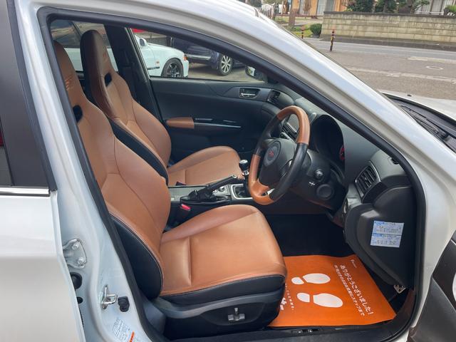 インプレッサ WRX STi フジツボA-Rマフラー/タン革シート/シートヒーター/STI BBS アルミホイール/SIドライブ/フルセグTVナビ/Bluetooth/純正リアスポイラー/ETC/プッシュスタート/スペアタイヤ(33枚目)