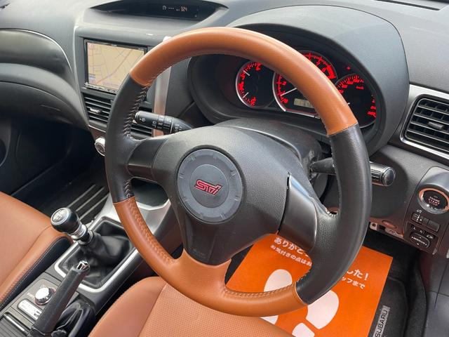 インプレッサ WRX STi フジツボA-Rマフラー/タン革シート/シートヒーター/STI BBS アルミホイール/SIドライブ/フルセグTVナビ/Bluetooth/純正リアスポイラー/ETC/プッシュスタート/スペアタイヤ(39枚目)