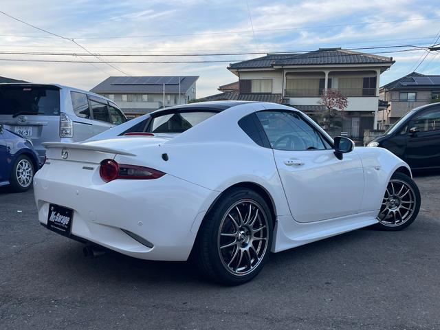 ロードスターＲＦ ＶＳ　後期型／クスコＬＳＤ／ＡＴ用ファイナル／強化エンジン・デフマウント／ＥＮＫＥＩ　ＧＴＣ０１アルミ／ＮＲ－Ａ純正ビルシュタインダンパー／サイドステップ／フロントスポイラー／社外リアスポイラー（4枚目）