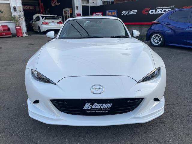 ロードスターＲＦ ＶＳ　後期型／クスコＬＳＤ／ＡＴ用ファイナル／強化エンジン・デフマウント／ＥＮＫＥＩ　ＧＴＣ０１アルミ／ＮＲ－Ａ純正ビルシュタインダンパー／サイドステップ／フロントスポイラー／社外リアスポイラー（5枚目）