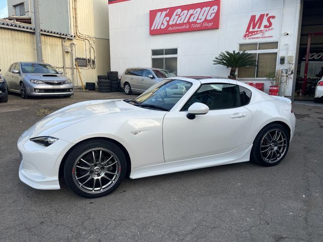 ロードスターＲＦ ＶＳ　後期型／クスコＬＳＤ／ＡＴ用ファイナル／強化エンジン・デフマウント／ＥＮＫＥＩ　ＧＴＣ０１アルミ／ＮＲ－Ａ純正ビルシュタインダンパー／サイドステップ／フロントスポイラー／社外リアスポイラー（7枚目）