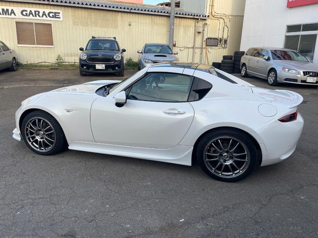 ロードスターＲＦ ＶＳ　後期型／クスコＬＳＤ／ＡＴ用ファイナル／強化エンジン・デフマウント／ＥＮＫＥＩ　ＧＴＣ０１アルミ／ＮＲ－Ａ純正ビルシュタインダンパー／サイドステップ／フロントスポイラー／社外リアスポイラー（9枚目）