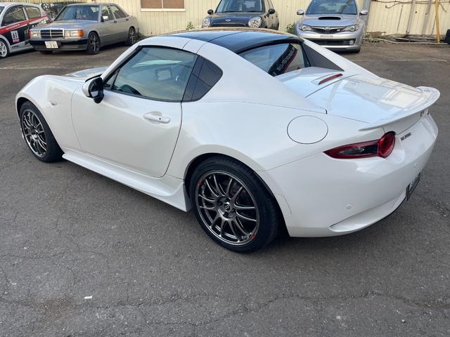 ロードスターＲＦ ＶＳ　後期型／クスコＬＳＤ／ＡＴ用ファイナル／強化エンジン・デフマウント／ＥＮＫＥＩ　ＧＴＣ０１アルミ／ＮＲ－Ａ純正ビルシュタインダンパー／サイドステップ／フロントスポイラー／社外リアスポイラー（10枚目）