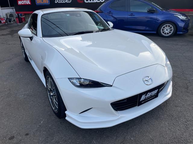 ロードスターＲＦ ＶＳ　後期型／クスコＬＳＤ／ＡＴ用ファイナル／強化エンジン・デフマウント／ＥＮＫＥＩ　ＧＴＣ０１アルミ／ＮＲ－Ａ純正ビルシュタインダンパー／サイドステップ／フロントスポイラー／社外リアスポイラー（16枚目）