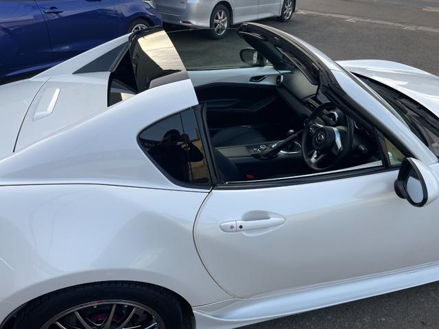 ロードスターＲＦ ＶＳ　後期型／クスコＬＳＤ／ＡＴ用ファイナル／強化エンジン・デフマウント／ＥＮＫＥＩ　ＧＴＣ０１アルミ／ＮＲ－Ａ純正ビルシュタインダンパー／サイドステップ／フロントスポイラー／社外リアスポイラー（42枚目）