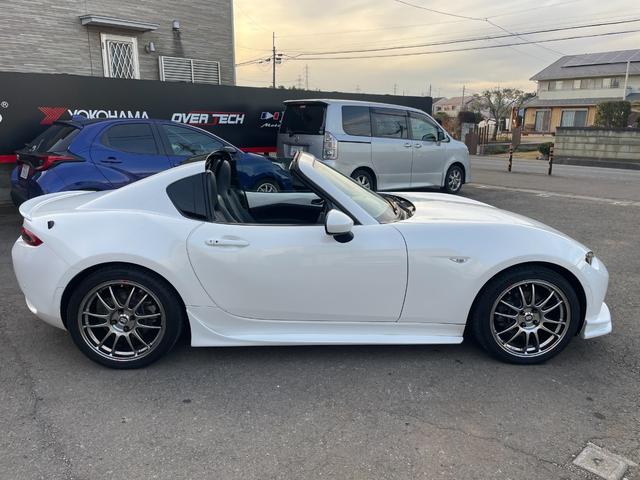 ロードスターＲＦ ＶＳ　後期型／クスコＬＳＤ／ＡＴ用ファイナル／強化エンジン・デフマウント／ＥＮＫＥＩ　ＧＴＣ０１アルミ／ＮＲ－Ａ純正ビルシュタインダンパー／サイドステップ／フロントスポイラー／社外リアスポイラー（44枚目）