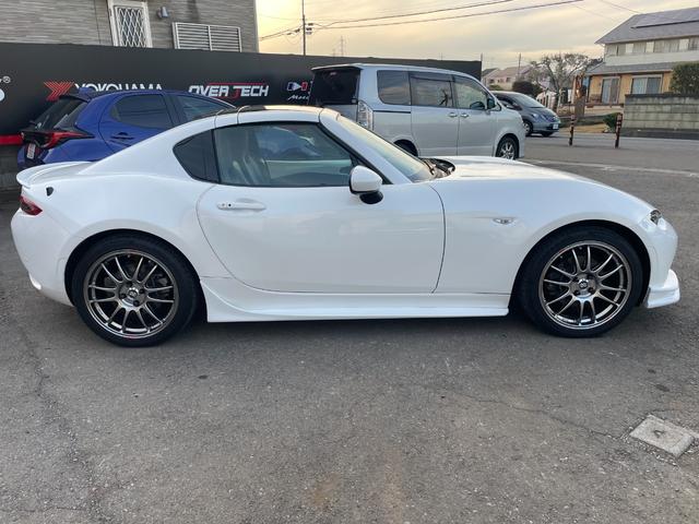 ロードスターＲＦ ＶＳ　後期型／クスコＬＳＤ／ＡＴ用ファイナル／強化エンジン・デフマウント／ＥＮＫＥＩ　ＧＴＣ０１アルミ／ＮＲ－Ａ純正ビルシュタインダンパー／サイドステップ／フロントスポイラー／社外リアスポイラー（65枚目）