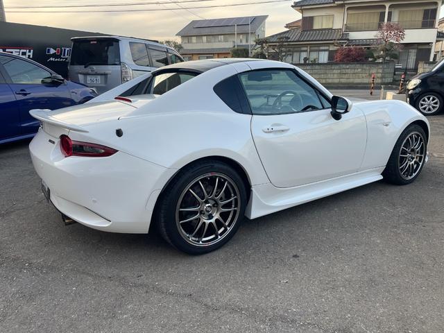 ロードスターＲＦ ＶＳ　後期型／クスコＬＳＤ／ＡＴ用ファイナル／強化エンジン・デフマウント／ＥＮＫＥＩ　ＧＴＣ０１アルミ／ＮＲ－Ａ純正ビルシュタインダンパー／サイドステップ／フロントスポイラー／社外リアスポイラー（66枚目）