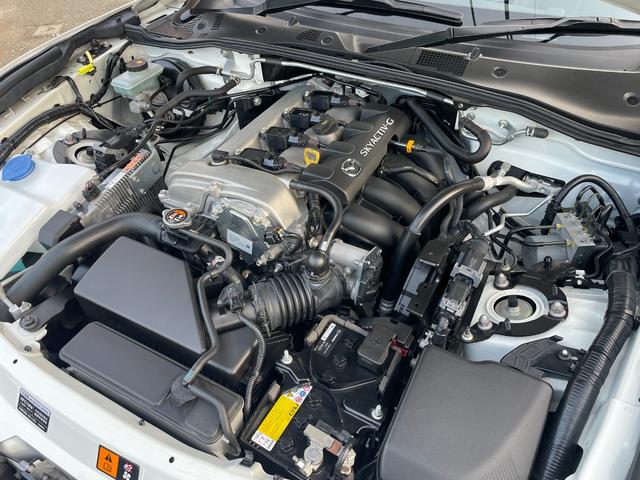 ロードスターＲＦ ＶＳ　後期型／クスコＬＳＤ／ＡＴ用ファイナル／強化エンジン・デフマウント／ＥＮＫＥＩ　ＧＴＣ０１アルミ／ＮＲ－Ａ純正ビルシュタインダンパー／サイドステップ／フロントスポイラー／社外リアスポイラー（67枚目）