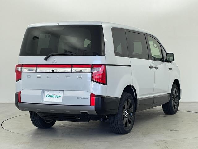 デリカD:5 シャモニー 登録済未使用車 純正12.8インチフリップダウンモニター アルパイン11インチナビ バックカメラ 両側パワースライドドア ハーフレザー シートヒーター e-Assist LEDヘッドライト 4WD(46枚目)