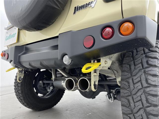 ジムニー ＸＣ　前後ＡＰＩＯ製バンパー　社外マフラー　リフトアップ　マッドタイヤ　ブラックルーフ　ＳＤナビ　シートヒーター　クルコン　ＭＴモード付ＡＴ　レーンキープ　ダウンヒルアシスト　ドライブレコーダー　４ＷＤ（4枚目）