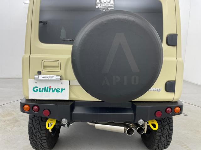 ジムニー ＸＣ　前後ＡＰＩＯ製バンパー　社外マフラー　リフトアップ　マッドタイヤ　ブラックルーフ　ＳＤナビ　シートヒーター　クルコン　ＭＴモード付ＡＴ　レーンキープ　ダウンヒルアシスト　ドライブレコーダー　４ＷＤ（69枚目）