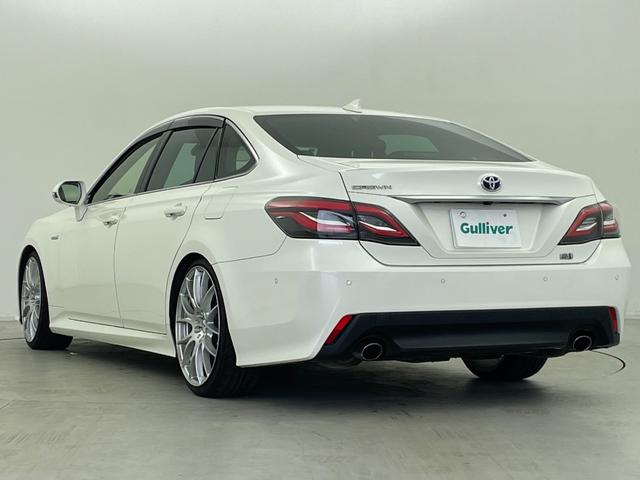 クラウンハイブリッド S Cパッケージ 社外RAYS20インチAW RS-Rダウンサス 純正メーカーナビ パノラミックビューモニター パワーシート シートヒーター ステアリングヒーター ドラレコ カラーHUD BSM 追従クルーズ ETC(48枚目)