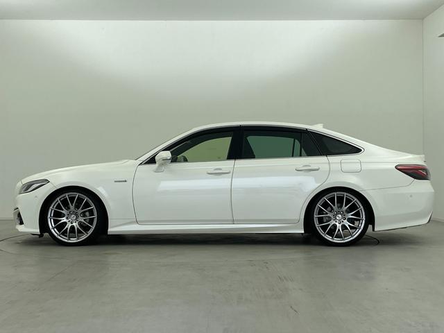 クラウンハイブリッド S Cパッケージ 社外RAYS20インチAW RS-Rダウンサス 純正メーカーナビ パノラミックビューモニター パワーシート シートヒーター ステアリングヒーター ドラレコ カラーHUD BSM 追従クルーズ ETC(49枚目)