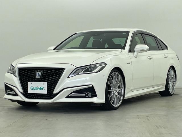 クラウンハイブリッド S Cパッケージ 社外RAYS20インチAW RS-Rダウンサス 純正メーカーナビ パノラミックビューモニター パワーシート シートヒーター ステアリングヒーター ドラレコ カラーHUD BSM 追従クルーズ ETC(50枚目)