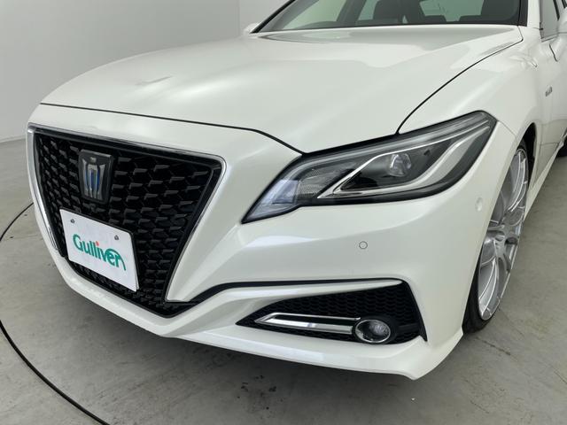 クラウンハイブリッド S Cパッケージ 社外RAYS20インチAW RS-Rダウンサス 純正メーカーナビ パノラミックビューモニター パワーシート シートヒーター ステアリングヒーター ドラレコ カラーHUD BSM 追従クルーズ ETC(62枚目)