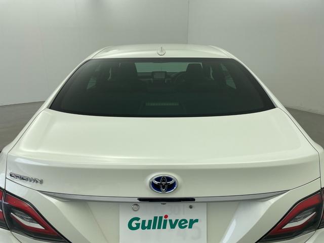 クラウンハイブリッド S Cパッケージ 社外RAYS20インチAW RS-Rダウンサス 純正メーカーナビ パノラミックビューモニター パワーシート シートヒーター ステアリングヒーター ドラレコ カラーHUD BSM 追従クルーズ ETC(69枚目)