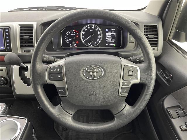 ハイエースワゴン GL デジタルインナーミラー パノラミックビューモニター 純正フリップダウンモニター 純正7型ナビ 前後ドライブレコーダー 電動スライドドア プッシュスタート スマートキー AC100V電源 ETC 禁煙車(21枚目)