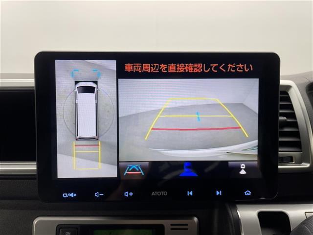 ハイエースワゴン ＧＬ　パノラミックビューモニター　デジタルインナーミラー　ＬＥＤヘッドランプ　パワースライドドア　パーキングサポートブレーキ　衝突軽減　プッシュスタート　社外１０インチディスプレイオーディオ　ＥＴＣ　禁煙車（6枚目）