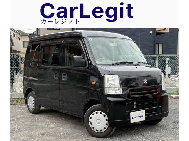 エブリイ ジョイン　ワンオーナー　ハイルーフ　社外ナビ　フルセグＴＶ　前後ドラレコ　両側スライドドア　フロントパワーウインドウ　ＤＶＤ　Ｗエアバック　衝突安全ボディ　キーレスエントリー　ＡＣ　フルフラット　ＰＳ　ＡＢＳ（2枚目）