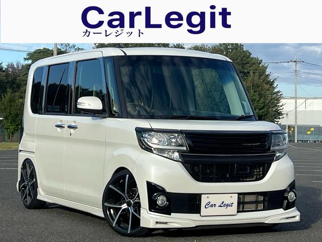 タント カスタムＲＳ　トップエディションＳＡ　１オーナー　禁煙　ローダウン　エアロ　ＳＤナビ　Ｂモニター　地デジ　Ｂｌｕｅｔｏｏｔｈオーディオ　両側パワードア　オートライト　ＬＥＤヘッド　シートカバー　スモークフィルム　純正パーツ車載保管（2枚目）