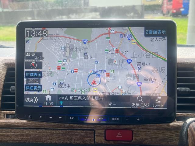 ハイエースバン ロングスーパーGL 車中泊 ビッグXナビ Bluetooth フリップダウンモニター 全方位モニター ウッド調ステアリング ウッド調インパネ 茶レザーシート ベッドキッド デジタルインナーミラー(33枚目)