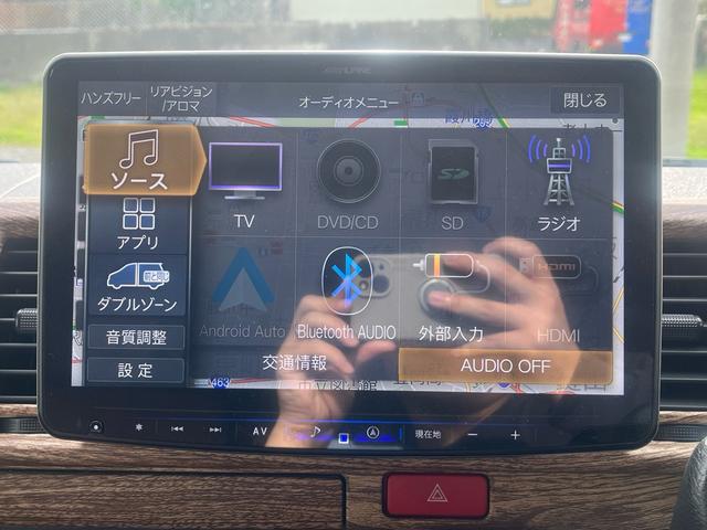 ハイエースバン ロングスーパーGL 車中泊 ビッグXナビ Bluetooth フリップダウンモニター 全方位モニター ウッド調ステアリング ウッド調インパネ 茶レザーシート ベッドキッド デジタルインナーミラー(34枚目)