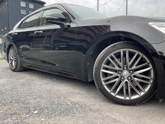 クラウン アスリートS OPスパッタリングAW 純正ナビ バックモニター TV 前後ドラレコ ETC 禁煙車 クルコン パワーシート プリクラ 黒色替え(17枚目)