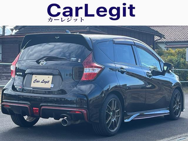 ノート ニスモ　Ｓ　ワンオーナー車　禁煙車　ＷＯＲＫアルミ　ＳＤナビ　Ｂｌｕｅｔｏｏｔｈ　バックモニター　ドラレコ　レーダー探知機　ＥＴＣ車載器　フルセグ地デジ　ハーフレザーシート　フルオートエアコン　ＬＥＤへッドライト（3枚目）