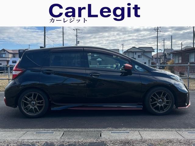 ノート ニスモ　Ｓ　ワンオーナー車　禁煙車　ＷＯＲＫアルミ　ＳＤナビ　Ｂｌｕｅｔｏｏｔｈ　バックモニター　ドラレコ　レーダー探知機　ＥＴＣ車載器　フルセグ地デジ　ハーフレザーシート　フルオートエアコン　ＬＥＤへッドライト（5枚目）