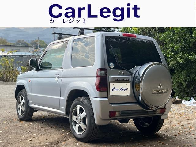 パジェロミニ アクティブフィールドエディション　距離５万キロ台　４ＷＤ　ワンオーナー　禁煙　ナビ　ＥＴＣ　　純正アルミ　ルーフキャリア　電動格納ミラー　エアコン（6枚目）