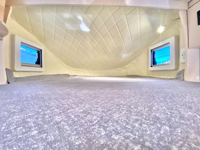 ハイゼットトラック JPスター ハッピー1プラス 4WD スマアシ 400Aリチウム 12Vクーラー FFヒーター 電動オーニング 3000Wインバーター サイクルキャリア マックスファン 冷蔵庫 電子レンジ ソーラーパネル 前後スタビ 前後ショック(6枚目)