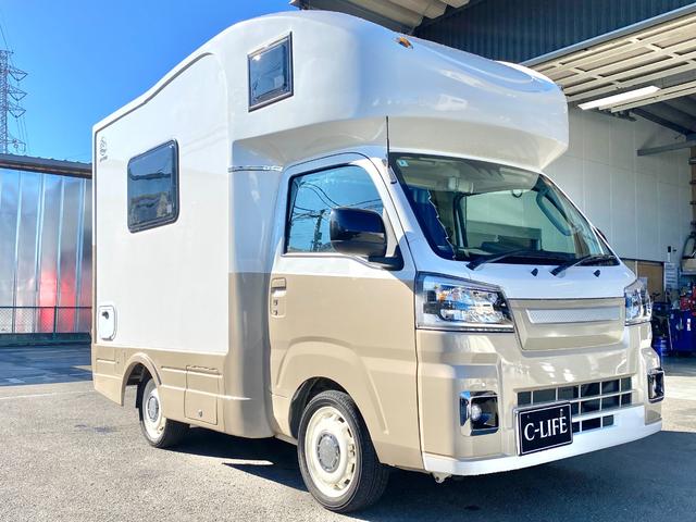 ハイゼットトラック JPスター ハッピー1プラス 4WD スマアシ 400Aリチウム 12Vクーラー FFヒーター 電動オーニング 3000Wインバーター サイクルキャリア マックスファン 冷蔵庫 電子レンジ ソーラーパネル 前後スタビ 前後ショック(18枚目)