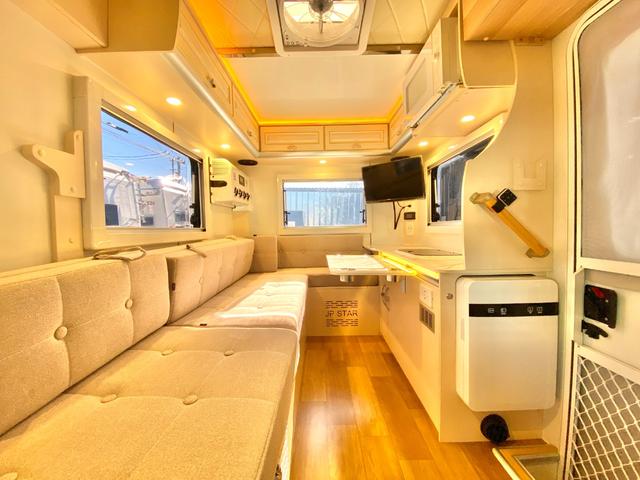 ハイゼットトラック JPスター ハッピー1プラス 4WD スマアシ 400Aリチウム 12Vクーラー FFヒーター 電動オーニング 3000Wインバーター サイクルキャリア マックスファン 冷蔵庫 電子レンジ ソーラーパネル 前後スタビ 前後ショック(51枚目)