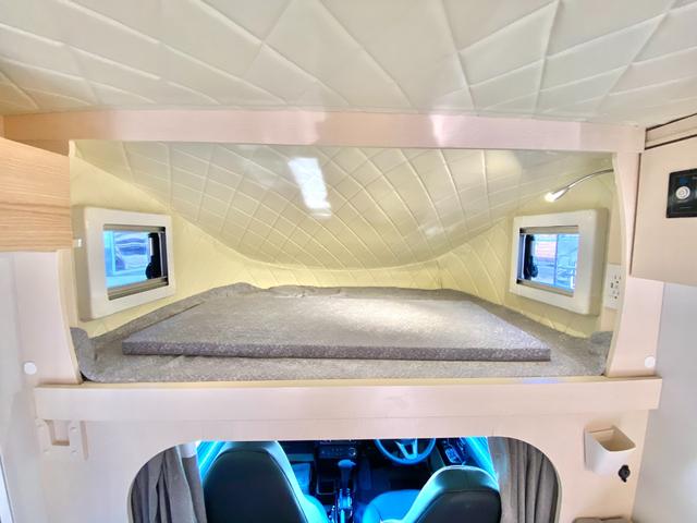 ハイゼットトラック JPスター ハッピー1プラス 4WD スマアシ 400Aリチウム 12Vクーラー FFヒーター 電動オーニング 3000Wインバーター サイクルキャリア マックスファン 冷蔵庫 電子レンジ ソーラーパネル 前後スタビ 前後ショック(60枚目)