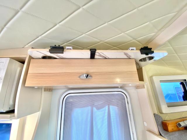 ハイゼットトラック JPスター ハッピー1プラス 4WD スマアシ 400Aリチウム 12Vクーラー FFヒーター 電動オーニング 3000Wインバーター サイクルキャリア マックスファン 冷蔵庫 電子レンジ ソーラーパネル 前後スタビ 前後ショック(62枚目)